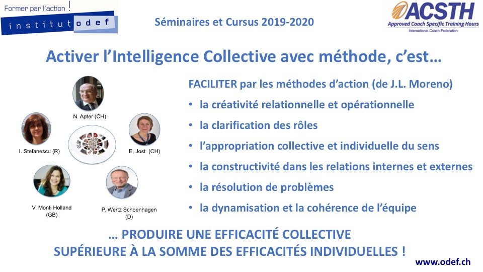 Activer l'Intelligence collective avec méthode, c'est produire une efficacité collective supérieure à la somme des efficacités